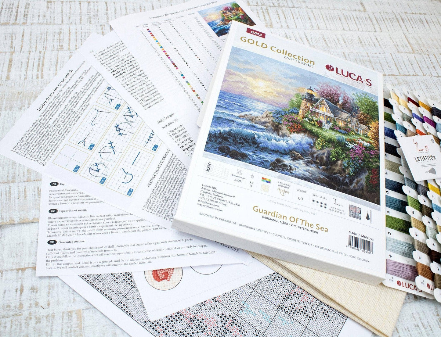 Cross Stitch Kit Luca-S Gold - Guardian Of The Sea, B613