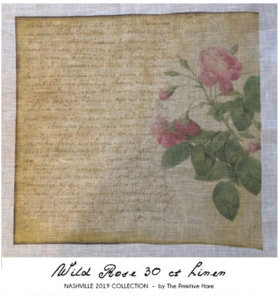 Wild Rose 30 count LInen