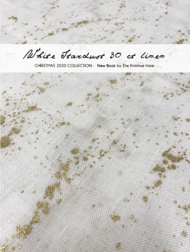 White Stardust 30 count LInen