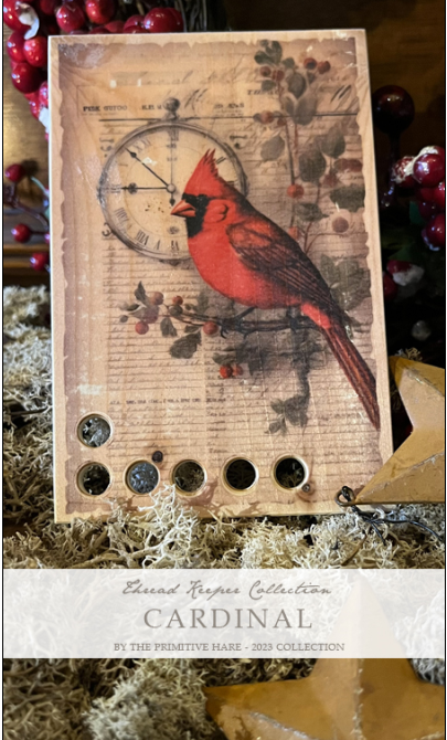 Cardinal Wood Thread Keep