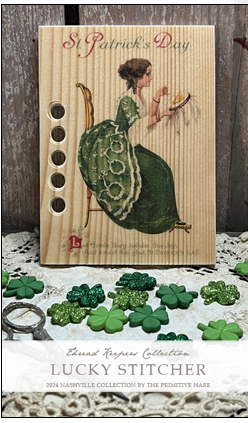 Lucky Stitcher Wood Thread Keep