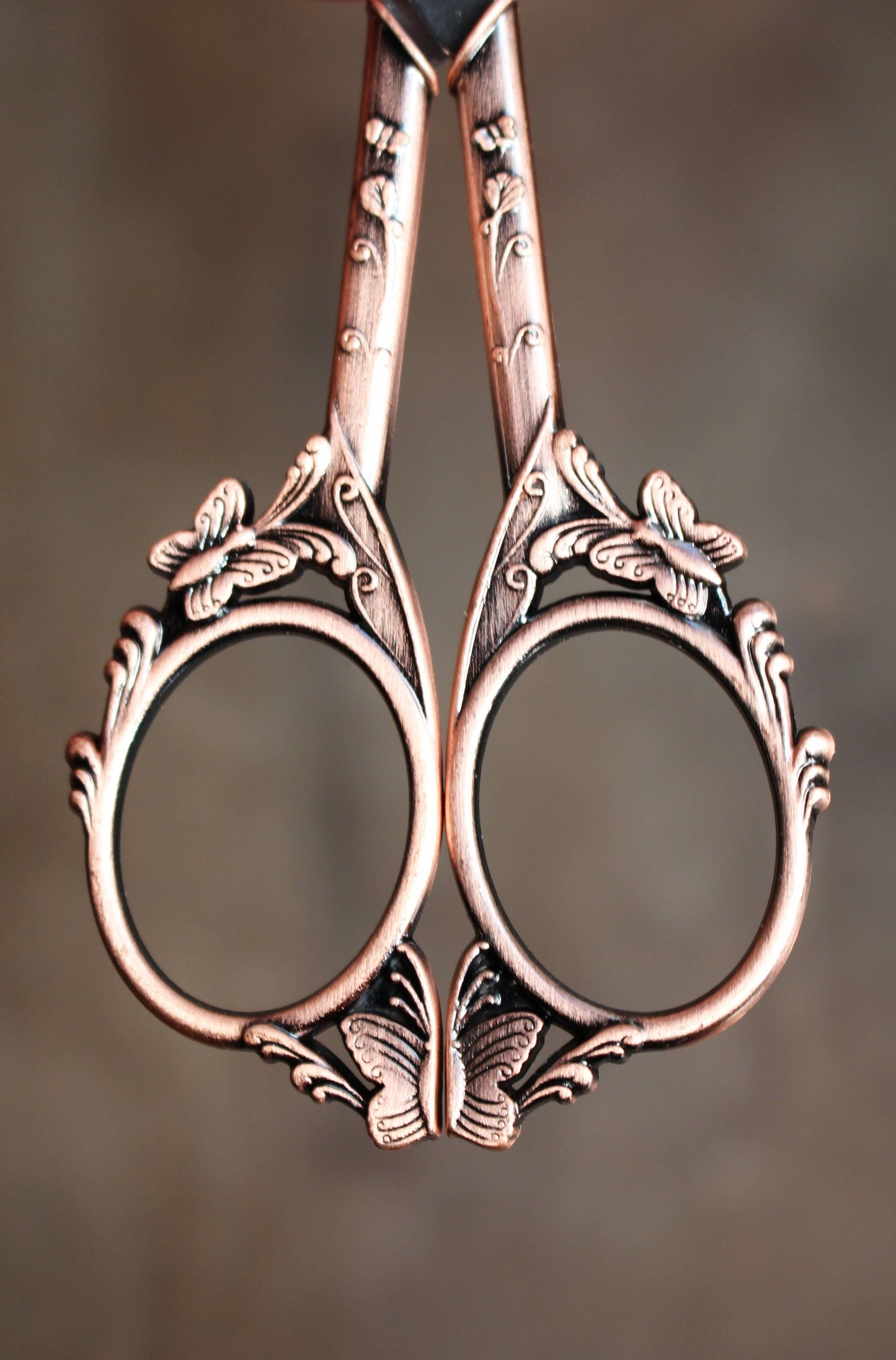 Butterfly Scissors (Set of 3): Antique Gold