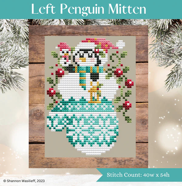 Left Penguin Mitten