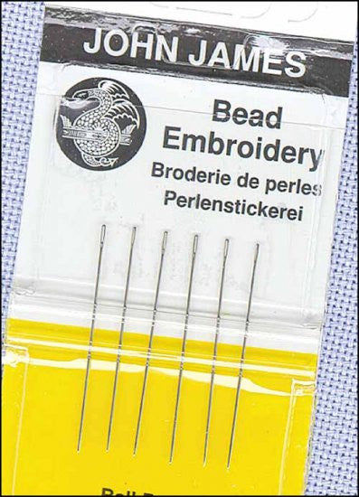 John James Short Beading Needles Size 10