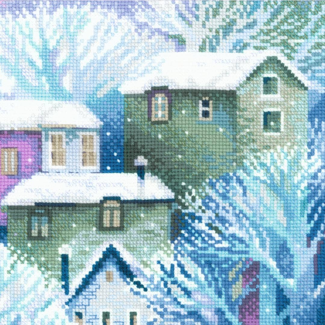 Cross Stitch Kit From Riolis 2247 Panel/Cushion Town