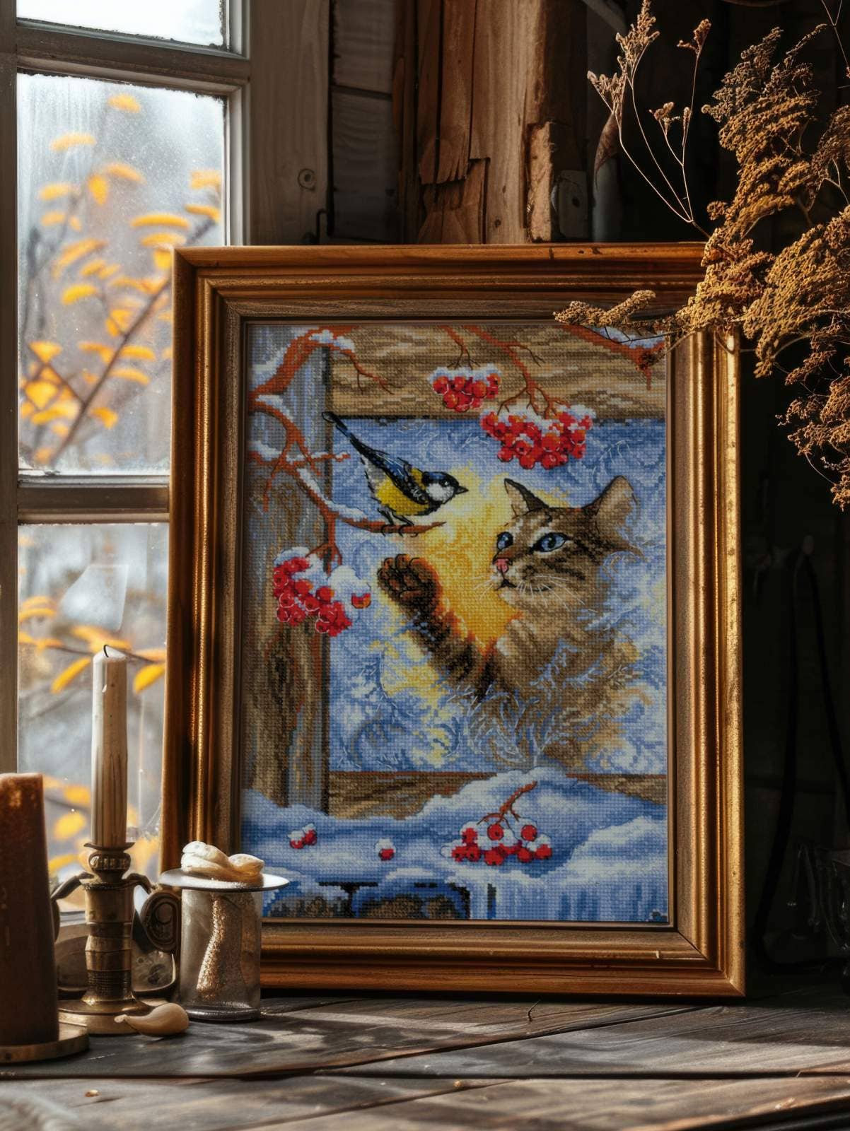 Cross Stitch Kit From Riolis 2049 Meeting At The Window