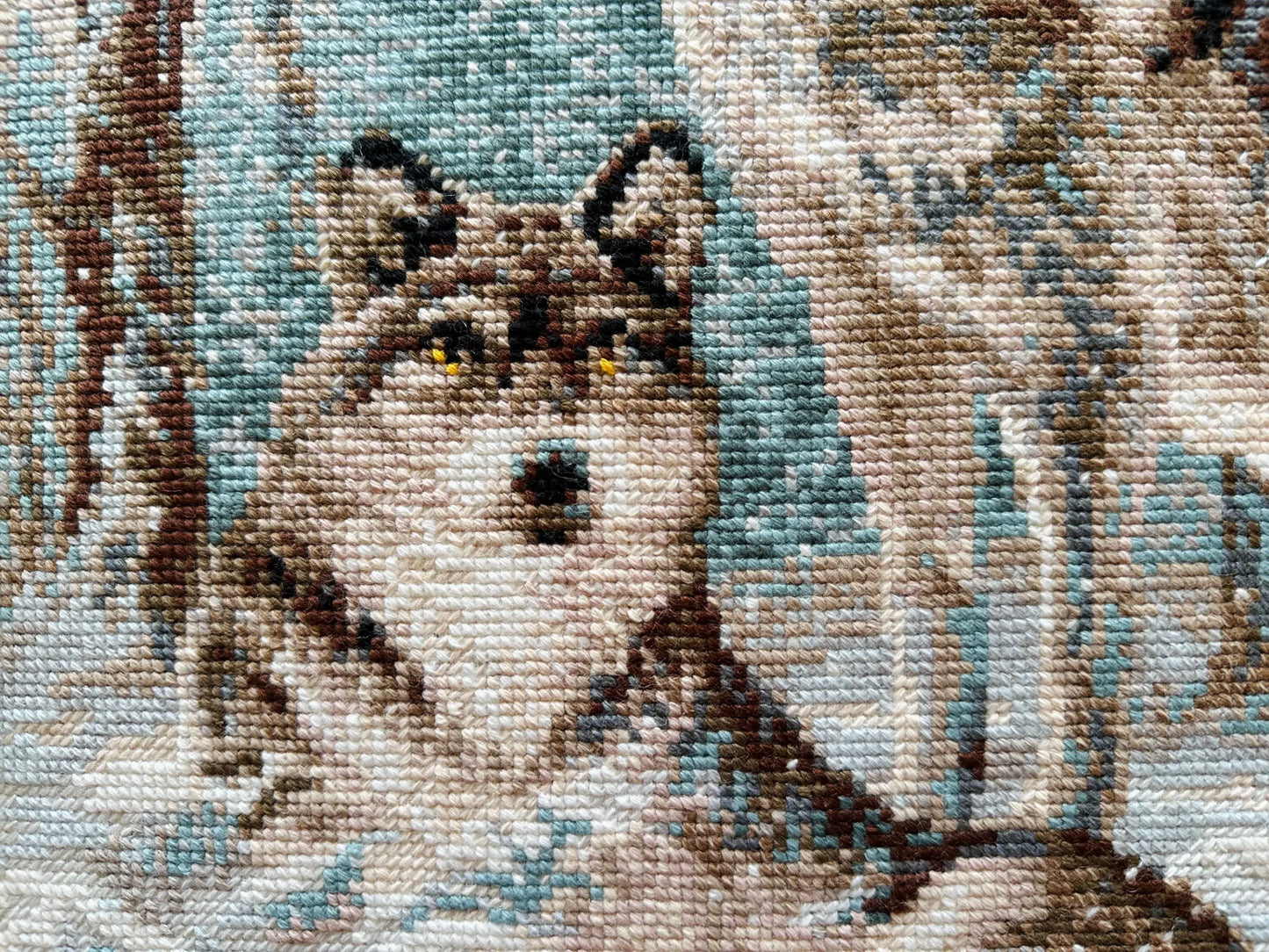 Cross Stitch Kit From Riolis 1393 Pair Of Wolves