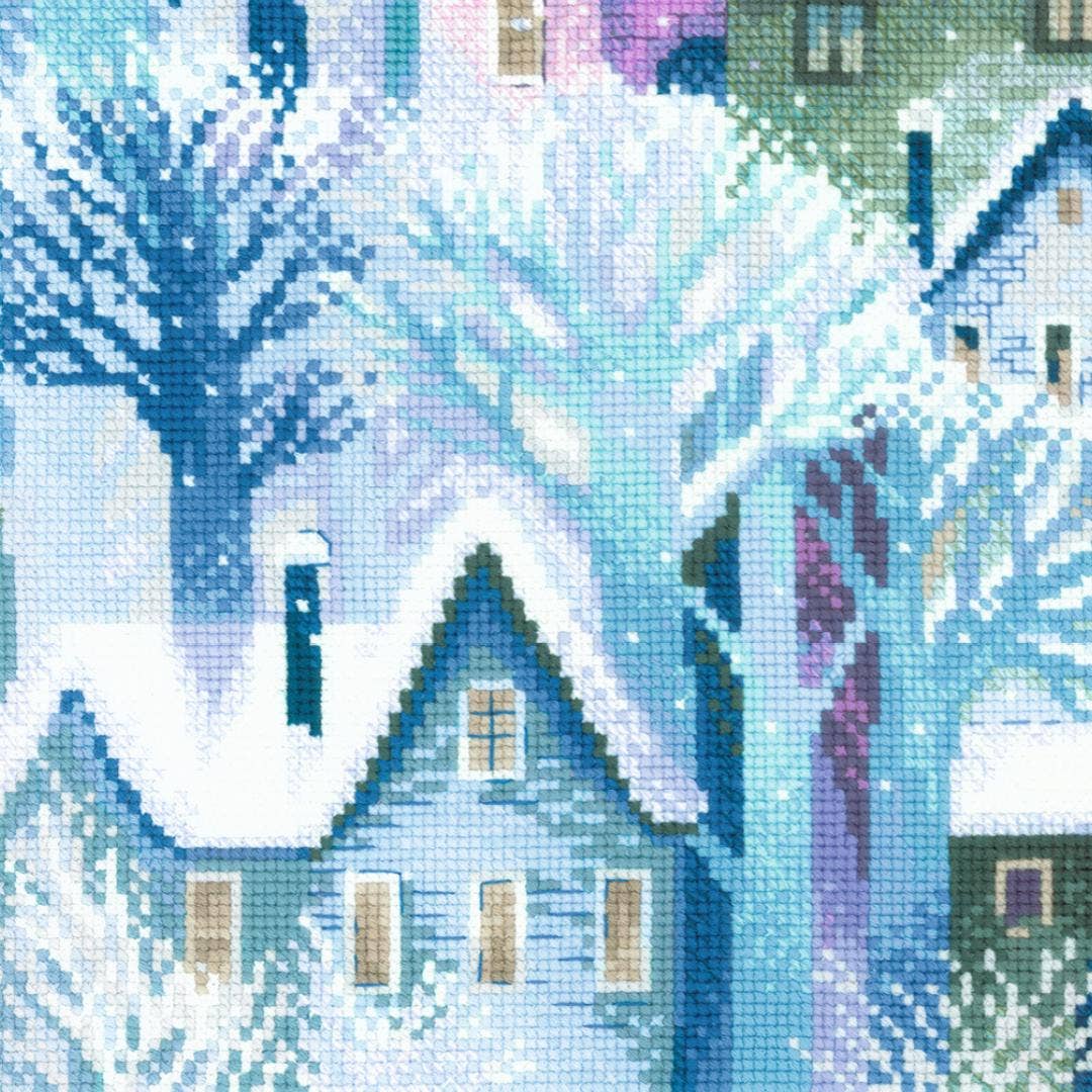 Cross Stitch Kit From Riolis 2247 Panel/Cushion Town