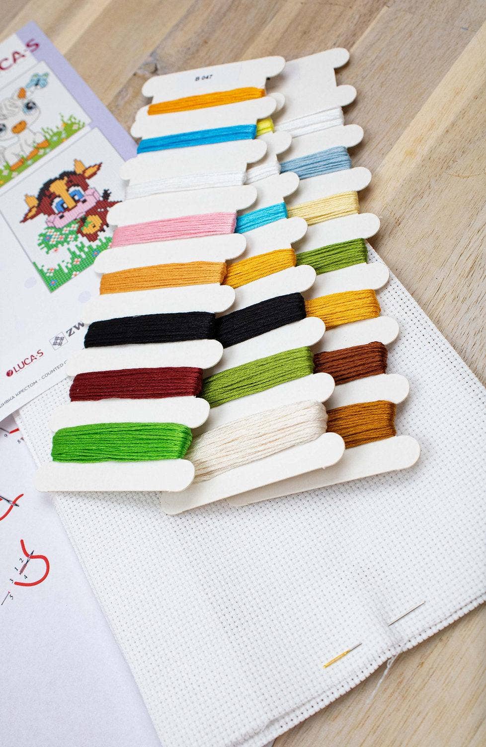 Cross Stitch Kit for Beginners -  Kids Embroidery Kit M03