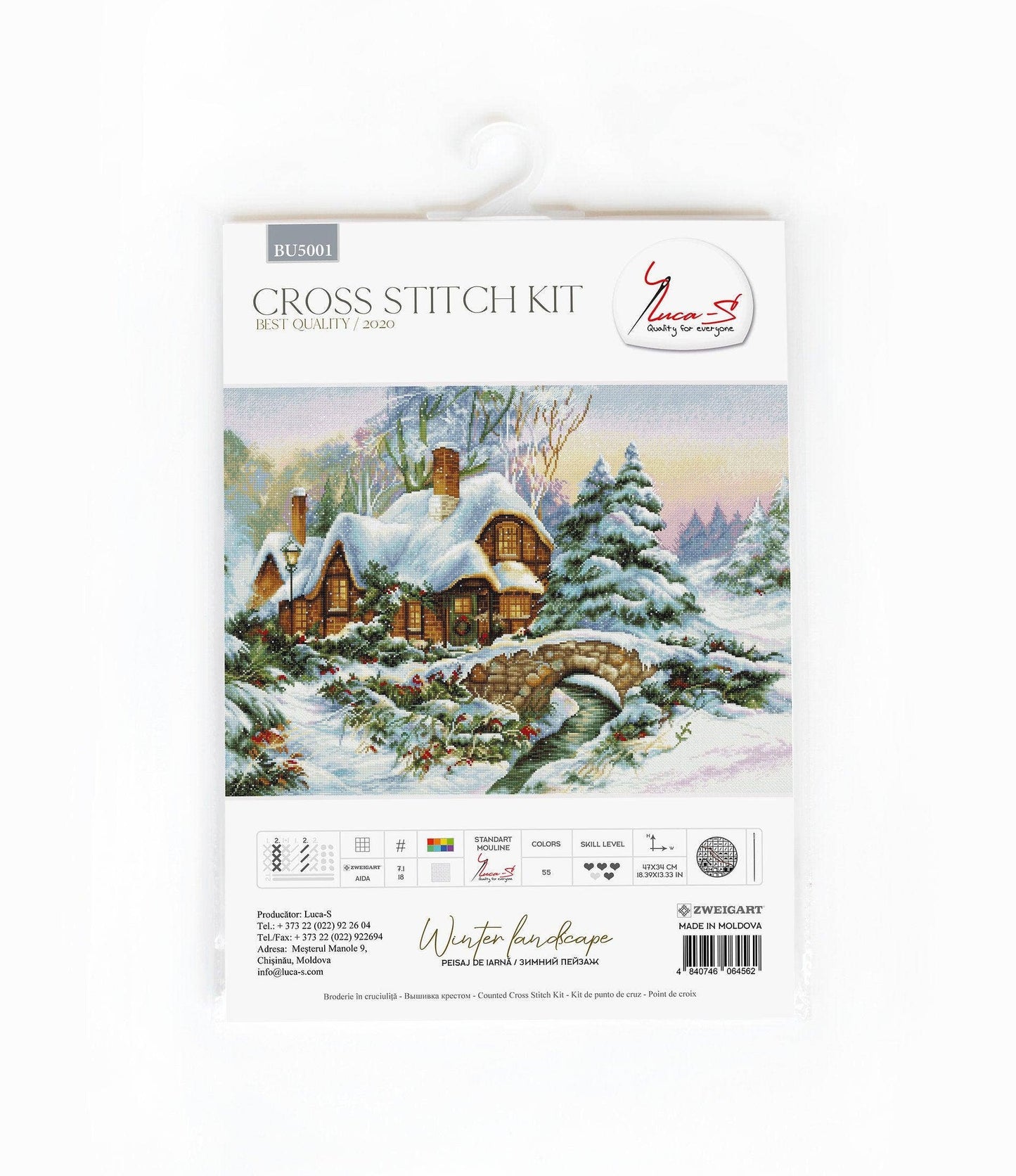 Cross Stitch Kit Luca-S - Winter landscape BU5001