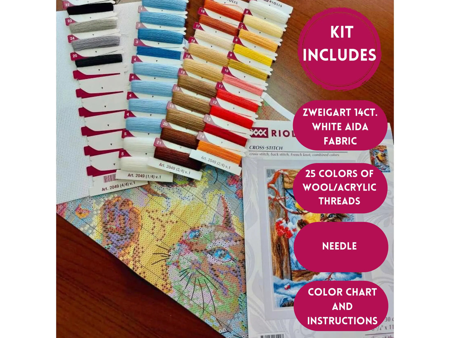 Cross Stitch Kit From Riolis 2049 Meeting At The Window