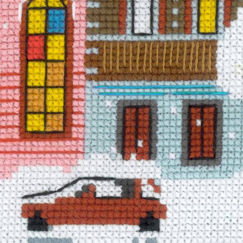 Cross Stitch Kit From Riolis 1683 Christmas City
