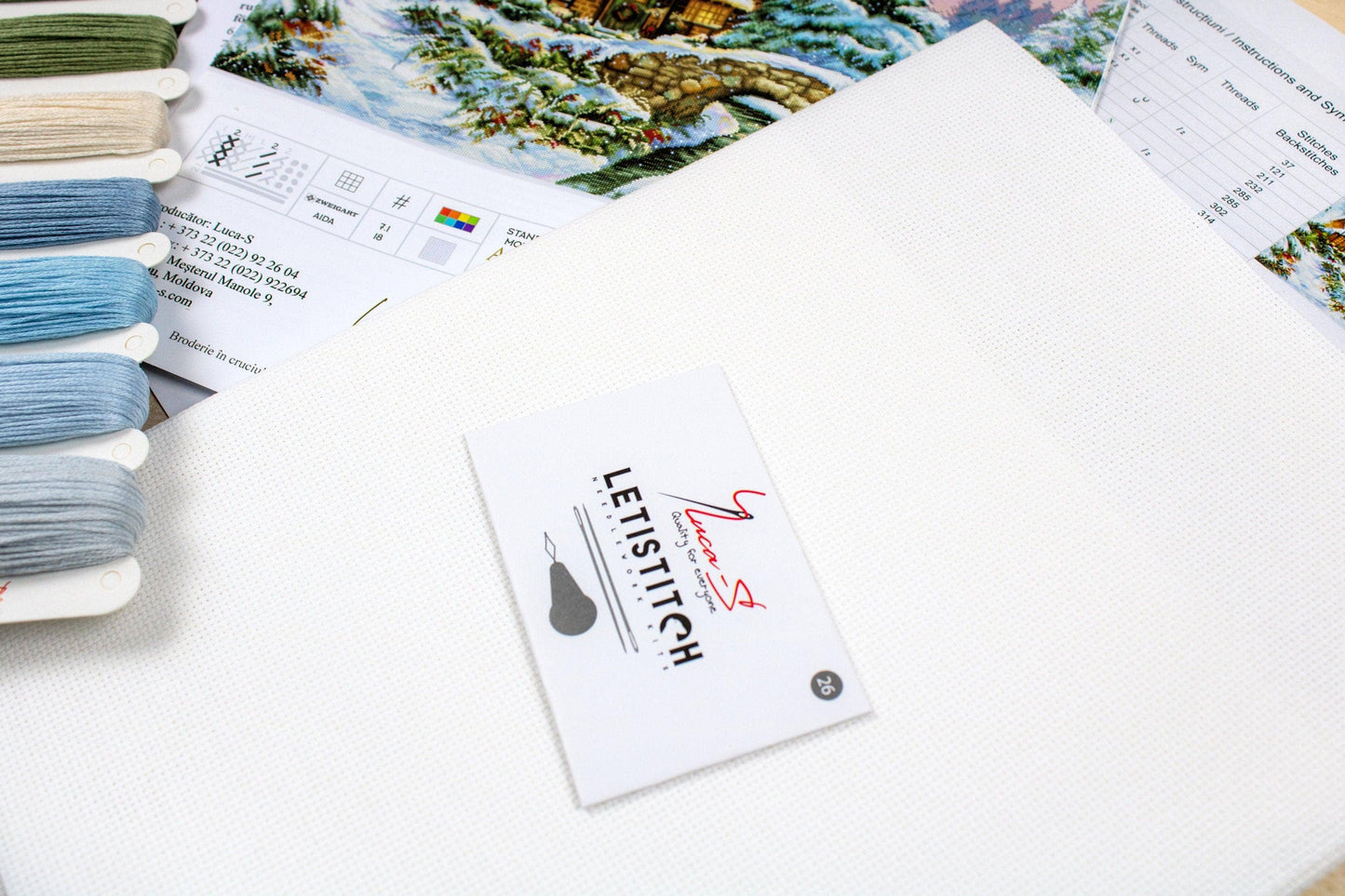 Cross Stitch Kit Luca-S - Winter landscape BU5001