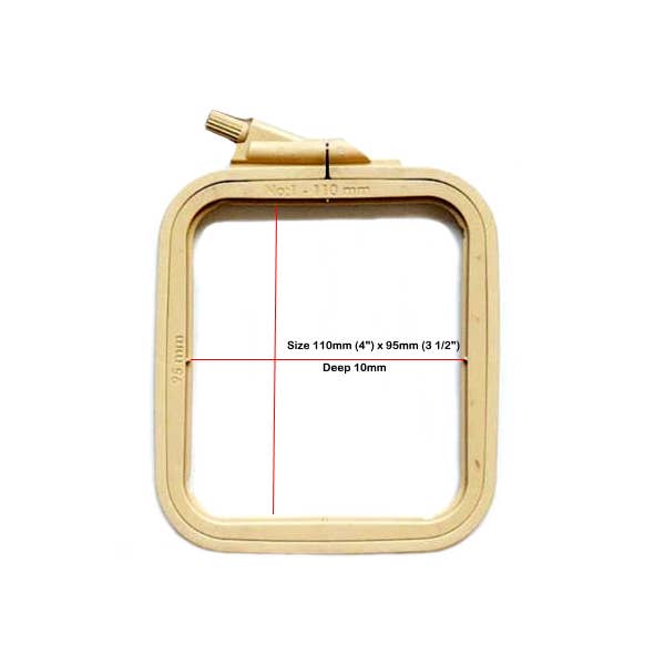 Nurge Square Plastic Hoops 110mm  X 95MM (4.3" 3.75"): Pastel Blue / 110 x 95mm ( 4.3" x 3.75" )