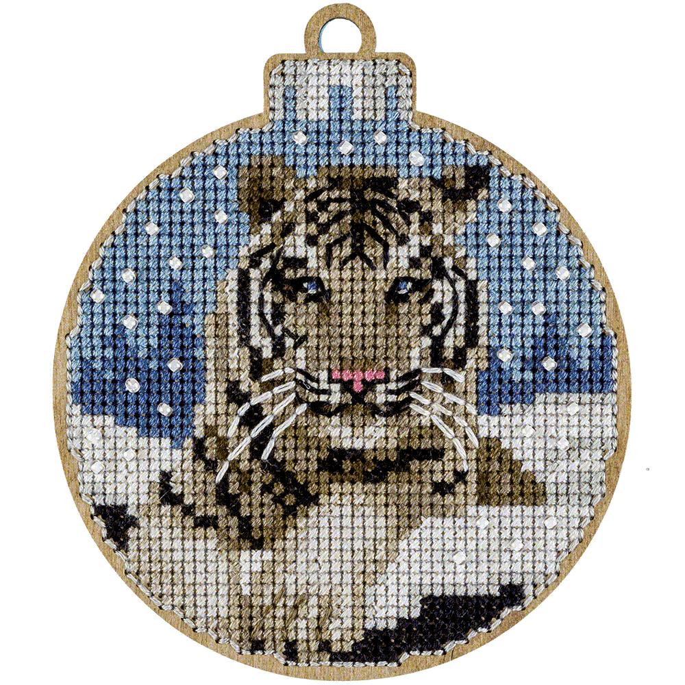 Cross Stitch Bead Kit on Wood - Toys Needlecraft