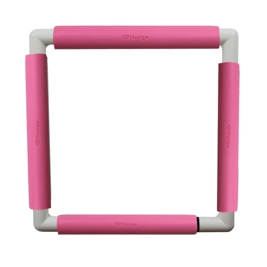 Nurge Embroidery Snap Frame 29cm x 29cm in 6 Colours: Pink / Snap Frame