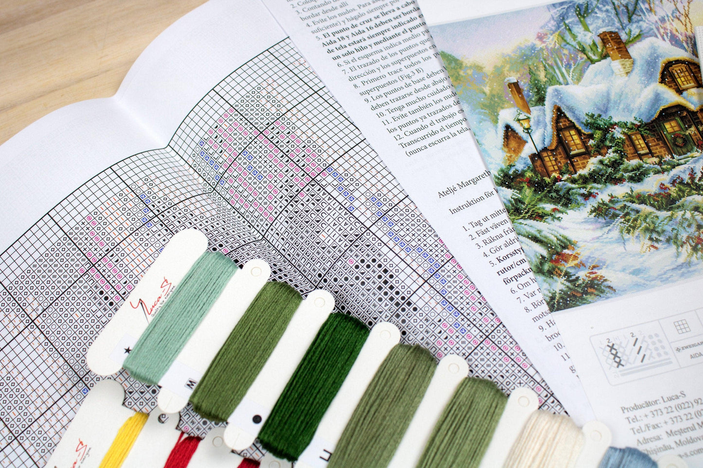 Cross Stitch Kit Luca-S - Winter landscape BU5001