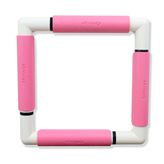 Nurge Embroidery Snap Frame 21cm x 21cm in 6 Colours : Pink / Snap Frame