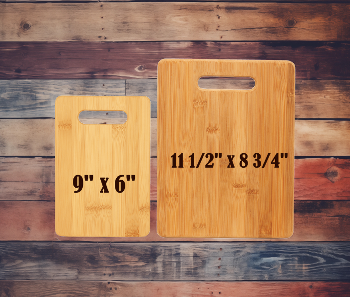 Maine Moose Bamboo Cutting Board: Vertical / 9"x6"