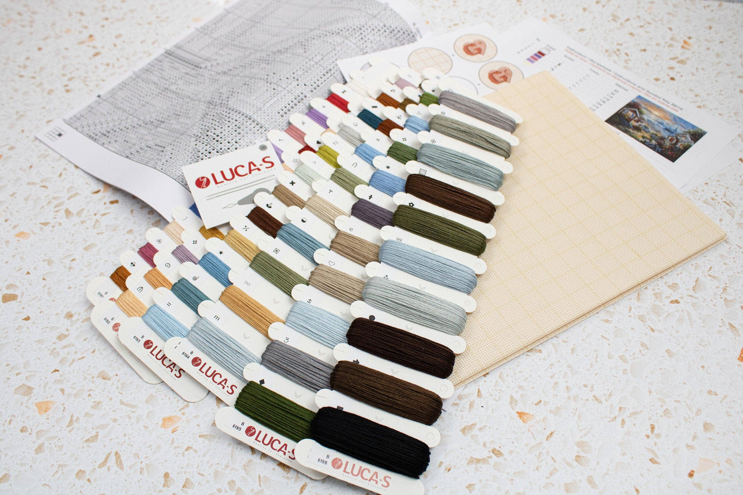 Cross Stitch Kit Luca-S, Gold Collection - B619, Tranquil Seafront