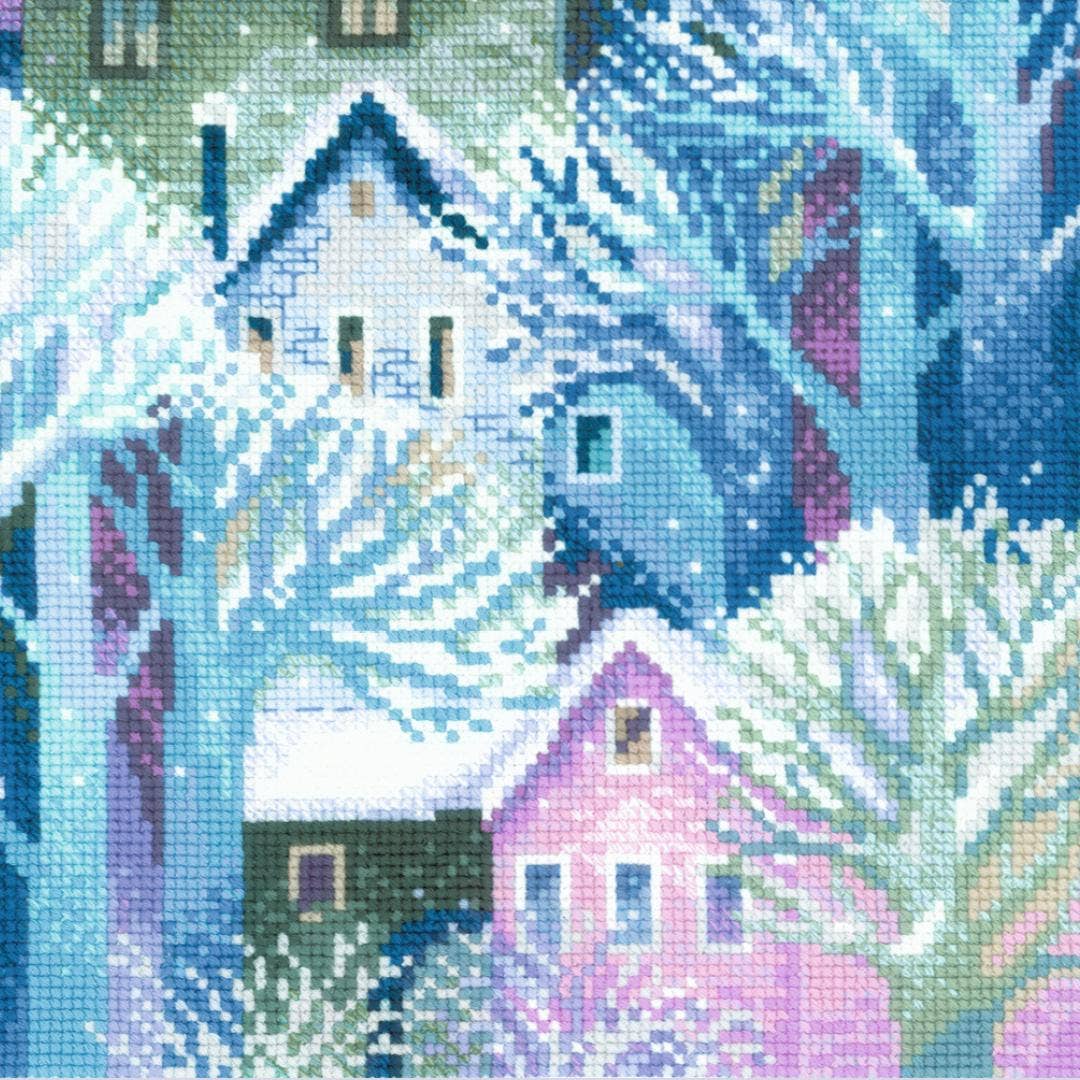 Cross Stitch Kit From Riolis 2247 Panel/Cushion Town