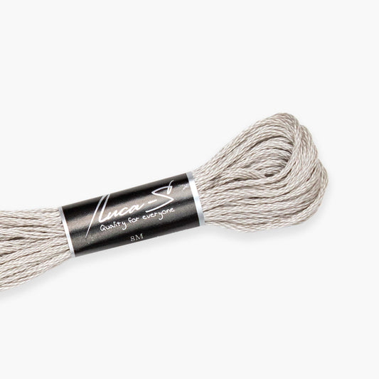 12 Pack of Stranded Cotton Luca-S - 496 / DMC 648 / Anchor -