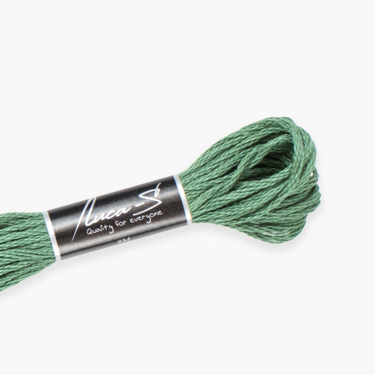 12 Pack of Stranded Cotton Luca-S - 249 / DMC  367   / Anchor 216