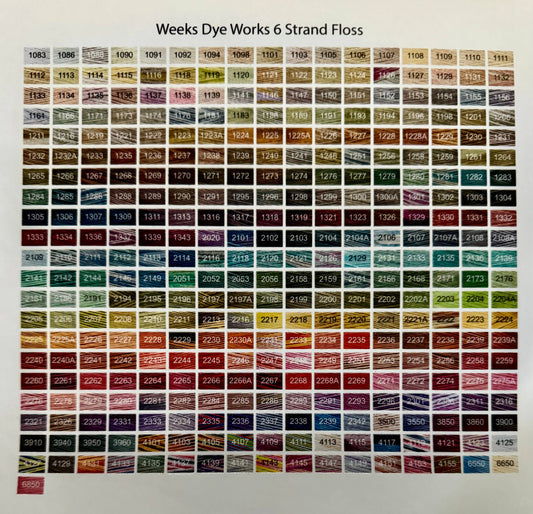 Weeks Dye Works Color Stickers for Bobbins 