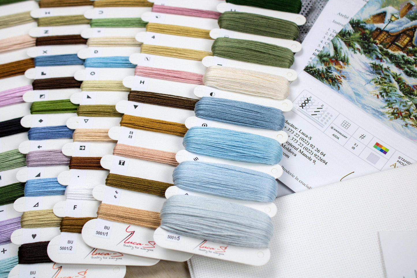 Cross Stitch Kit Luca-S - Winter landscape BU5001