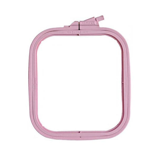 Nurge Square Plastic Hoops 145 x 165mm (5.7" x 6 1/2"): Pastel Pink / 165 x 145mm ( 6 1/2" x 5 3/4")