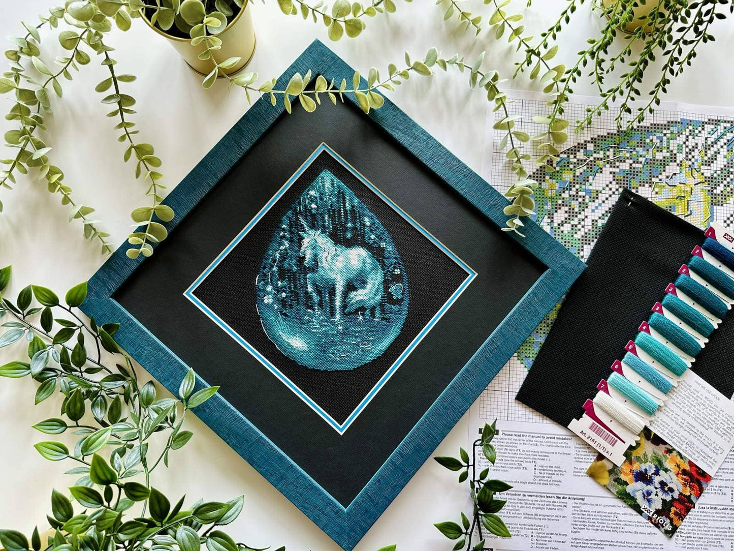 Cross Stitch Kit From Riolis 2161 Unicorn Tear