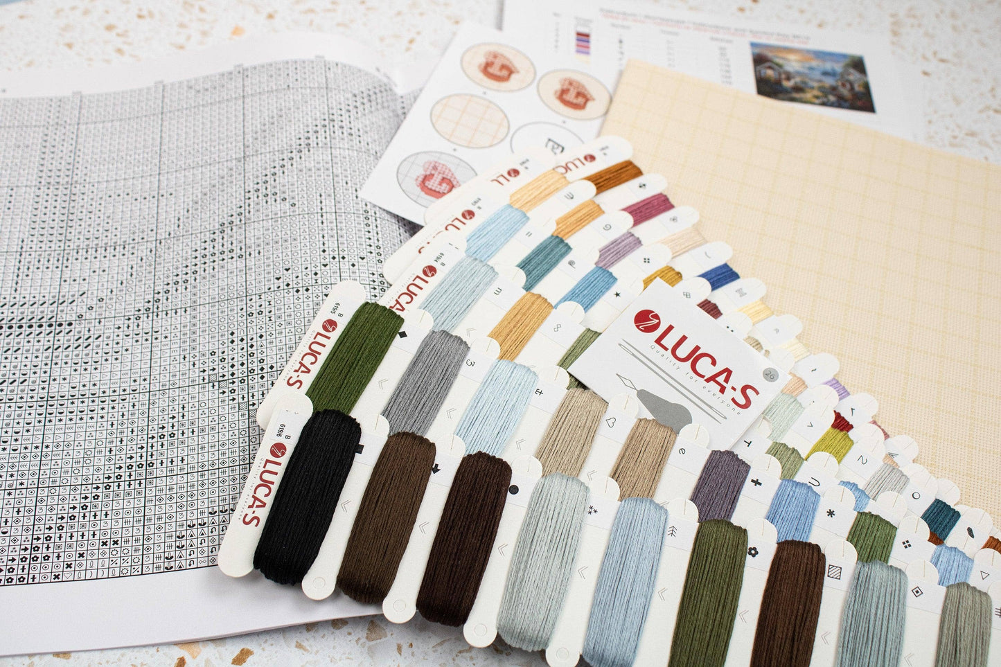 Cross Stitch Kit Luca-S, Gold Collection - B619, Tranquil Seafront