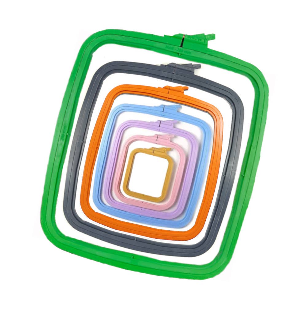 Nurge Square Plastic Hoops 195 x 220mm (8" x 9"): Orange / 220 x 195mm ( 8 3/4" x 7 3/4" )