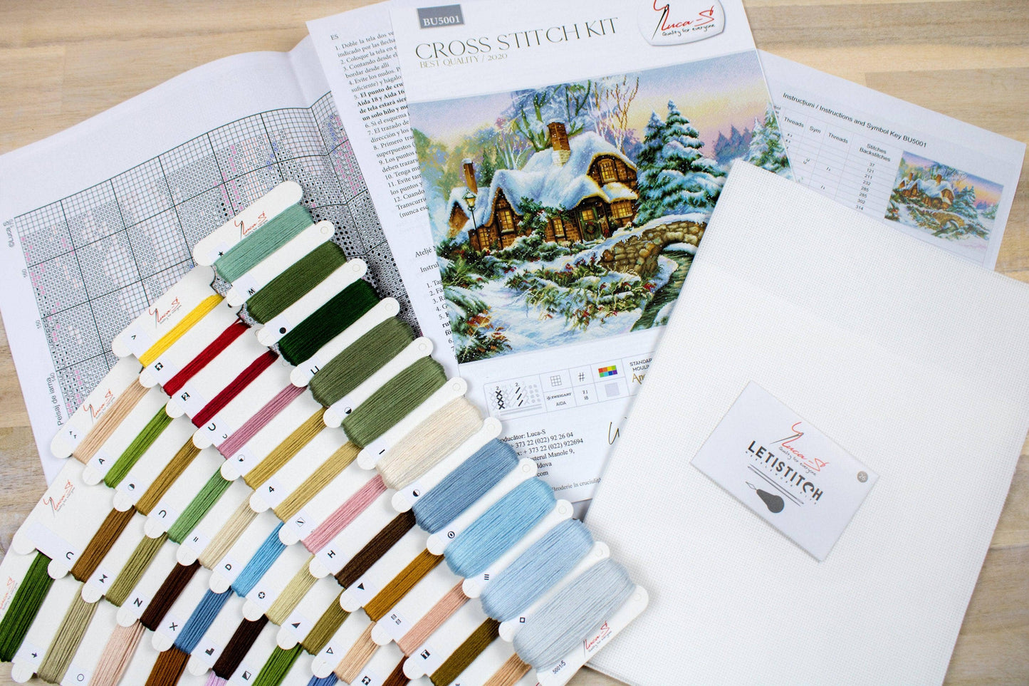 Cross Stitch Kit Luca-S - Winter landscape BU5001