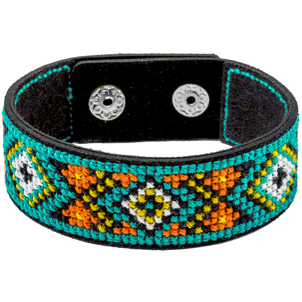 Bracelet Needlecraft Kit - Cross Stitch Kits on Leather #14