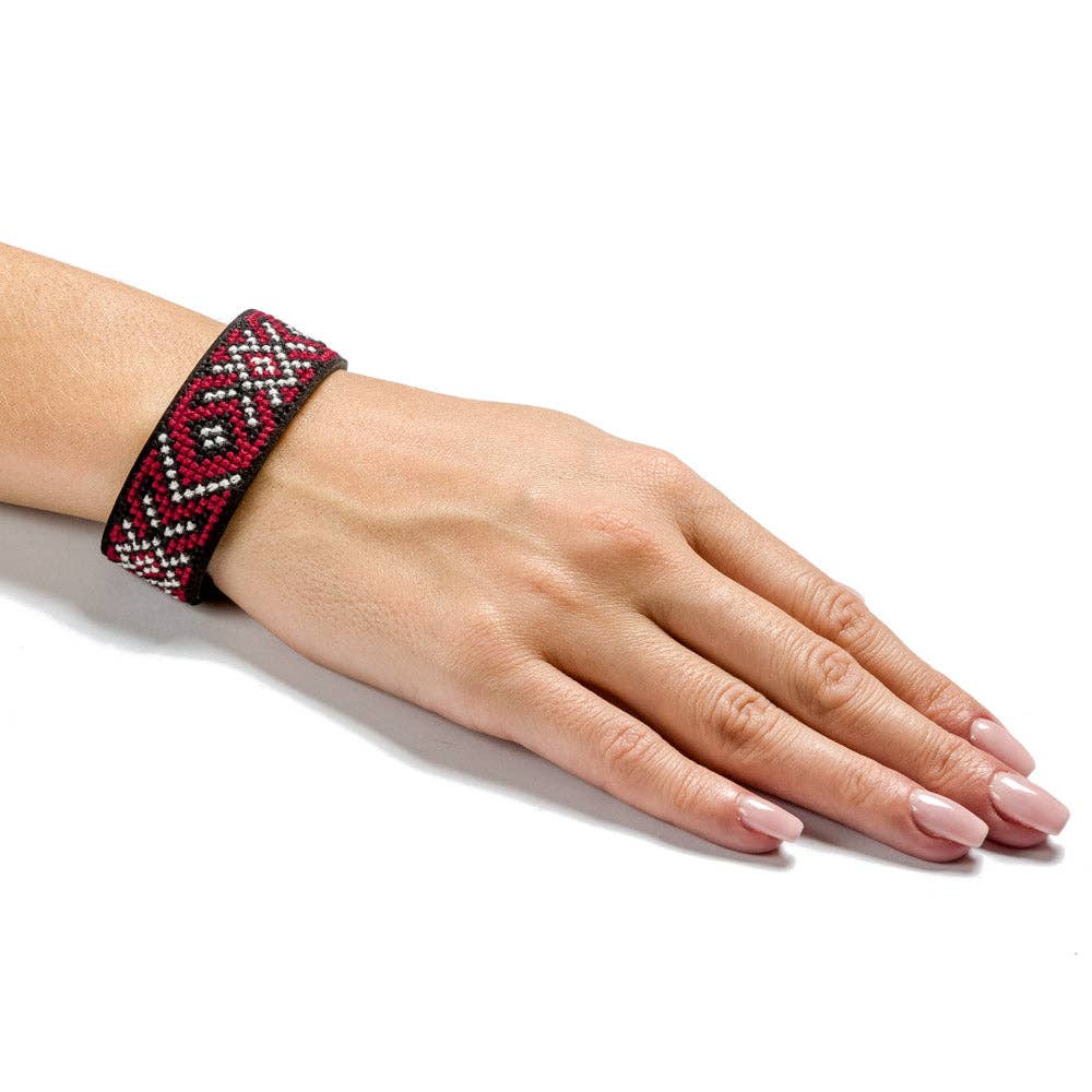 Bracelet Needlecraft Kit - Cross Stitch Kits on Leather #6