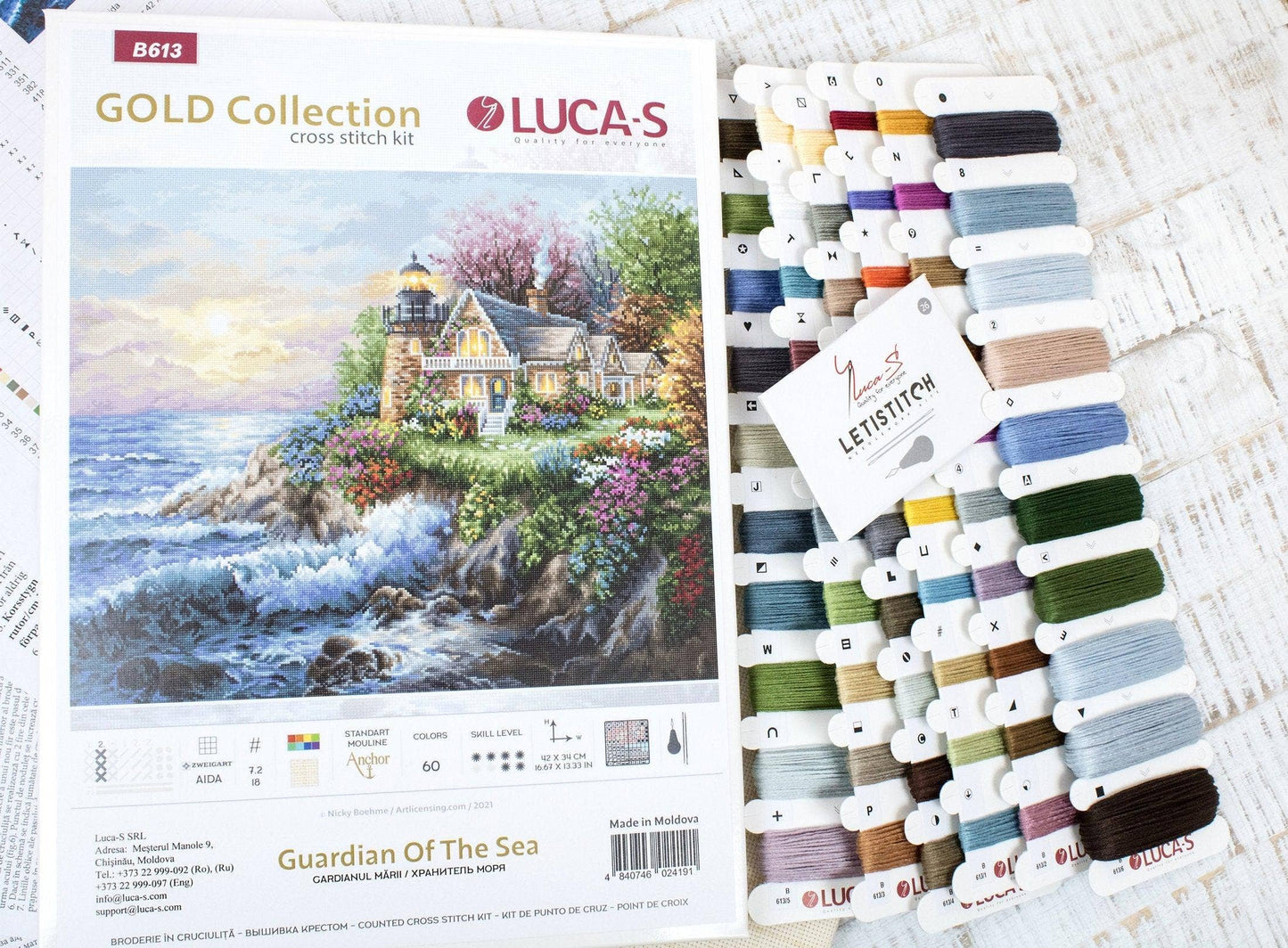 Cross Stitch Kit Luca-S Gold - Guardian Of The Sea, B613
