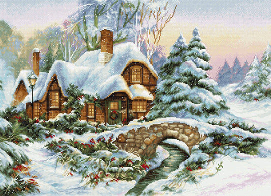 Cross Stitch Kit Luca-S - Winter landscape BU5001