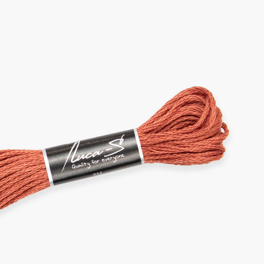 12 Pack of Stranded Cotton Luca-S - 409 / DMC 3830 / Anchor 5975
