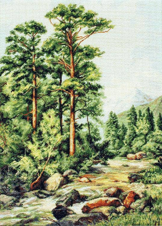 Cross Stitch Kit Luca-S - Mountain river B522