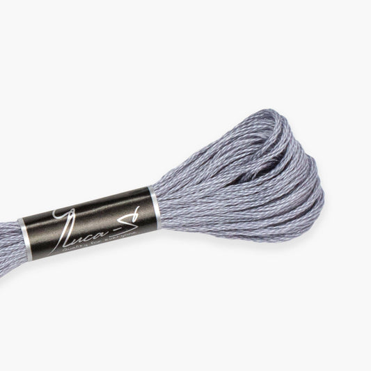 12 Pack of Stranded Cotton Luca-S - 505 / DMC 318 / Anchor 399