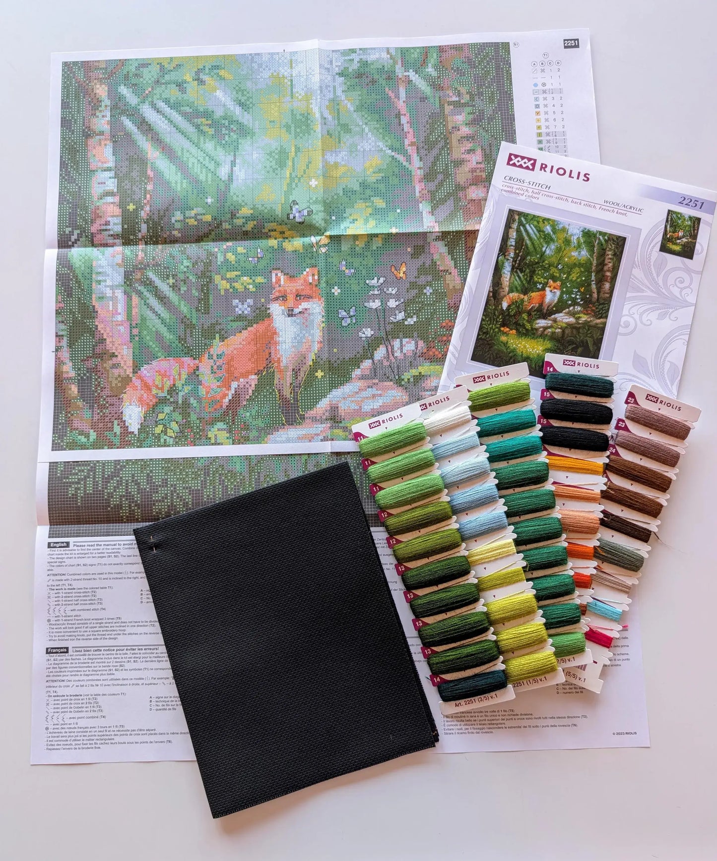 Cross Stitch Kit From Riolis 2251 Fox In The Forest