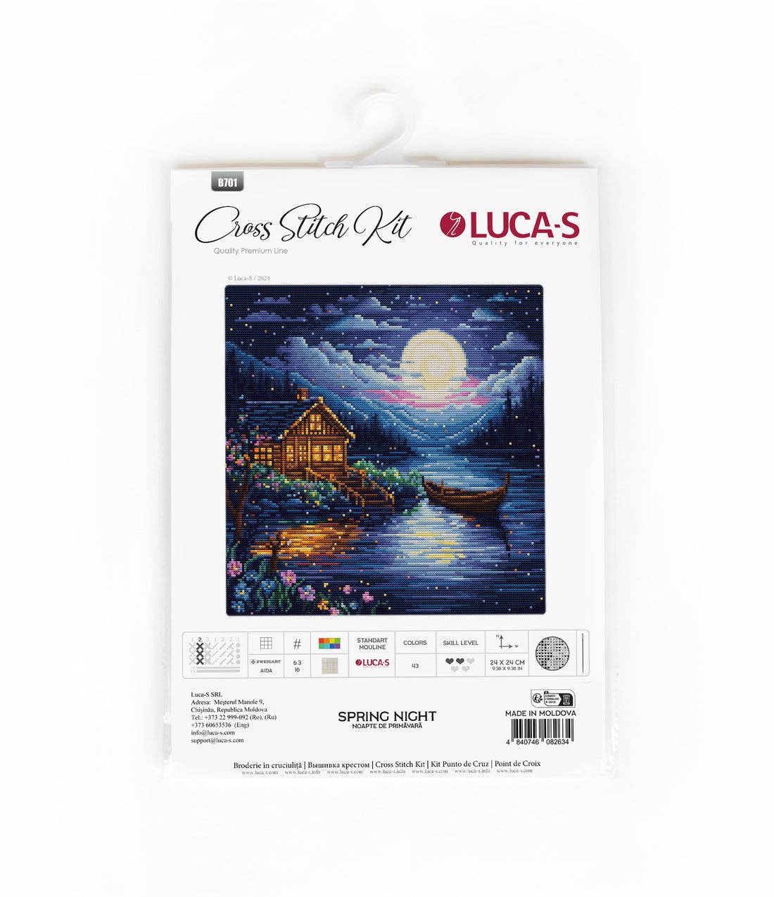 Cross Stitch Kit Luca-S - Spring Night, B701