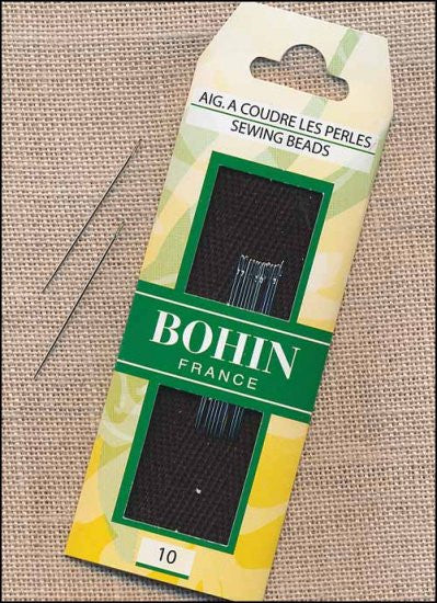Bohin Beading Needles Short Size 10, Bohin France