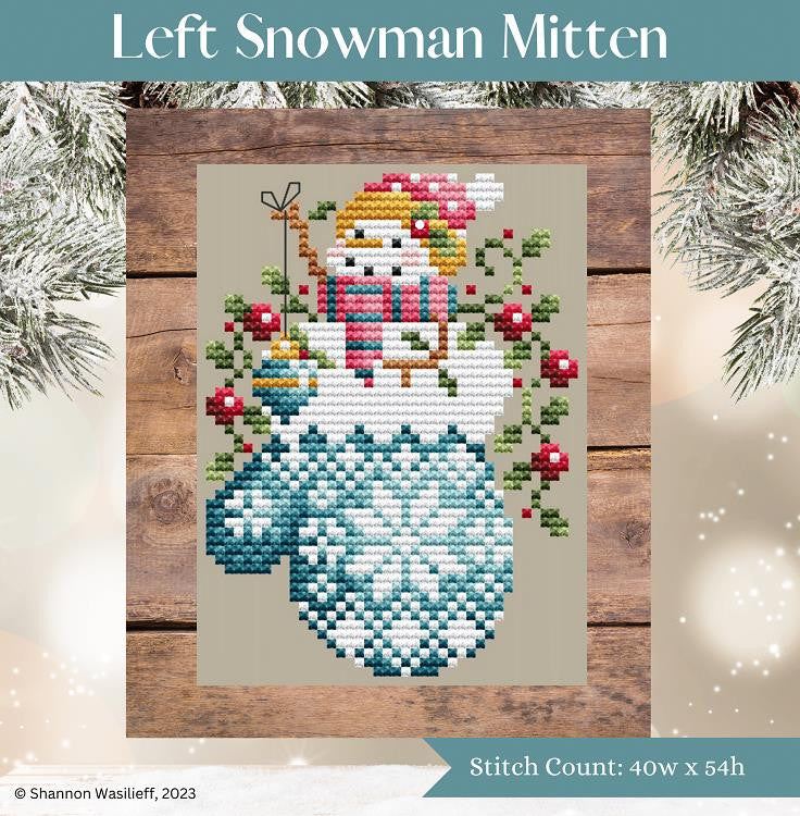 Left Snowman Mitten